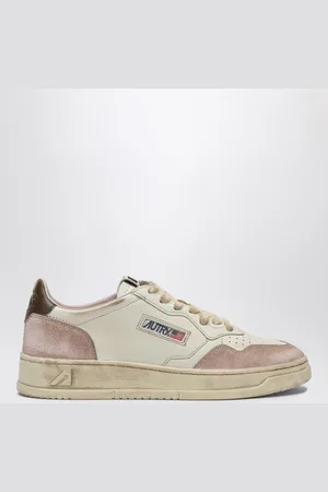 Autry Sneaker Medalist Low Super Vintage in pelle nude/seppia