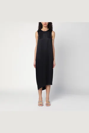 Loewe Abito drappeggiato nero in seta