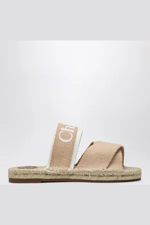 Chloé Sabot color burro con logo