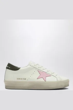 Golden Goose Sneaker Hi Star bianca/rosa/verde scura