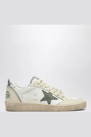 Golden Goose Sneakers Ballstar bianca/verde/argento