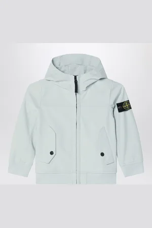 Stone Island Giacca con cappuccio azzurra