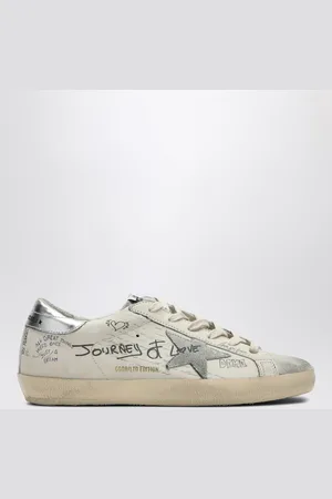 Golden Goose Sneaker Super Star bianca/ghiaccio/argento