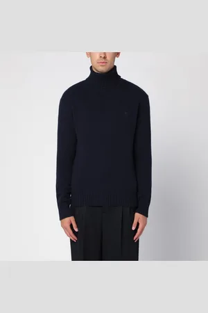 Ami Maglione dolcevita navy in cashmere