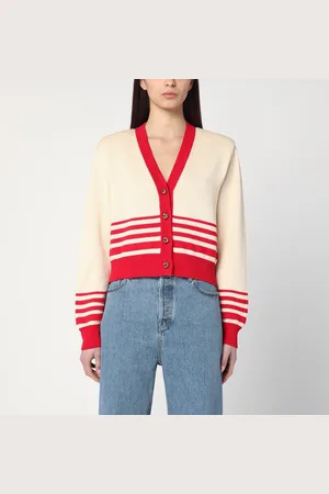 Golden Goose Cardigan a righe rosse