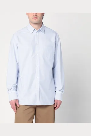 Golden Goose Camicia a righe bianca e azzurra