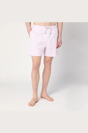 Ralph Lauren Costume da bagno a righe bianche/rosa