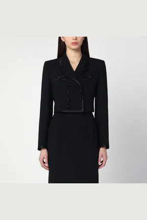 Dolce & Gabbana Giacca cropped doppiopetto nera
