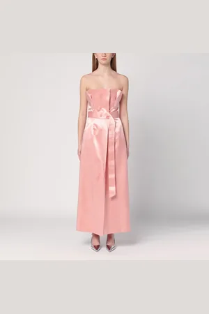 Philosophy Abito bustier rosa in duchesse