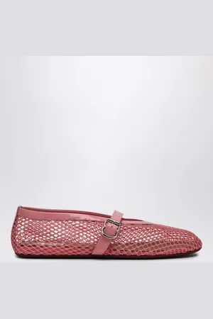 Alaïa Ballerina in rete rosa Candy