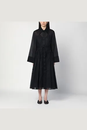 Jil Sander Abito chemisier nero in cotone