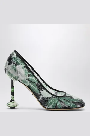 Loewe Décolleté Toy con paillettes e motivo floreale