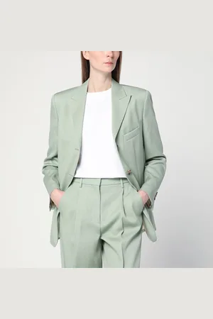 Golden Goose Giacca monopetto chiara in lana