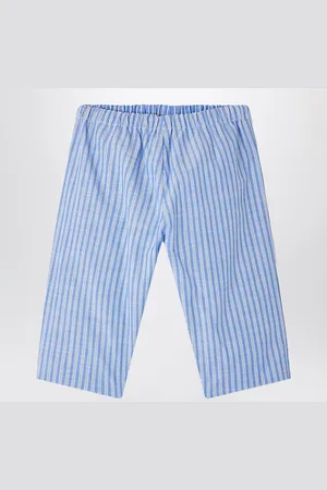 BONPOINT Pantaloni Dandy azzurri a righe