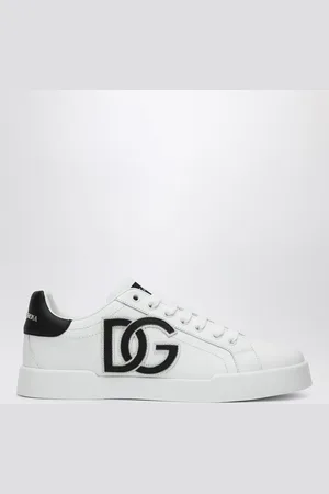 Dolce & Gabbana Sneaker Portofino bianca/nera in pelle
