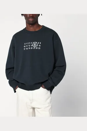 Maison Margiela Felpa Numeric nera in cotone