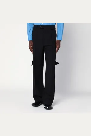 Namacheko Pantaloni cargo neri in cotone
