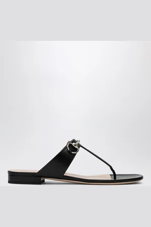 Gucci Infradito con Morsetto nera in pelle