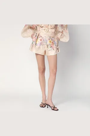 ZIMMERMANN Short Illuminate Tuck con stampa floreale