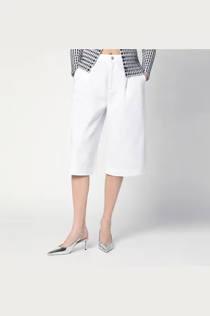 Moschino Bermuda ampio bianco in cotone
