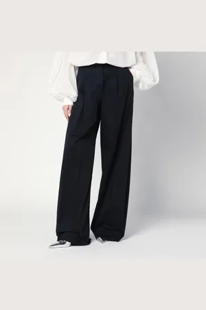 Thelatest Pantalone ampio Billie blu notte