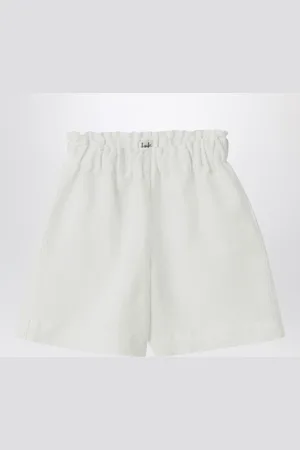 Il gufo Bermuda bianco in lino