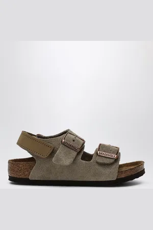 Birkenstock Sandalo Milano taupe in suede