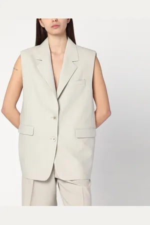Golden Goose Gilet monopetto in misto lana