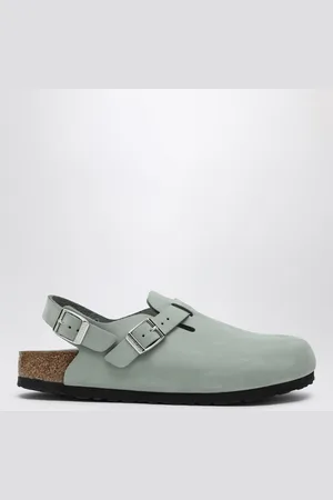 Birkenstock Ciabatta Tokio color salvia in pelle scamosciata