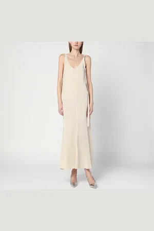Sportmax Abito avorio con spallino regolabile