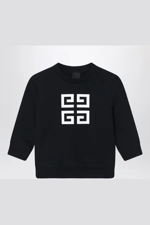 Givenchy Felpa nera con stampa logo 4G