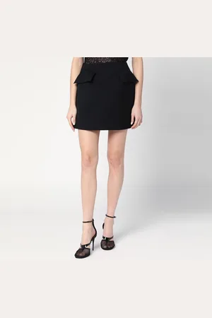 Alexander McQueen Minigonna nera in lana