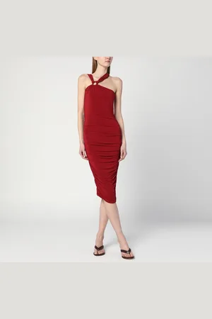 Isabel Marant Abito monospalla Ethel bordeaux chiaro
