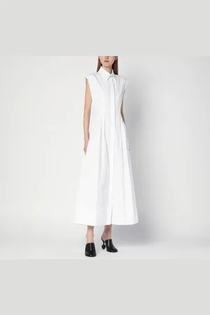 Sportmax Abito chemisier smanicato bianco