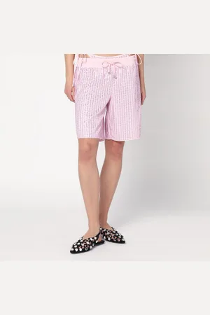 VENUJA Bermuda rosa con cristalli