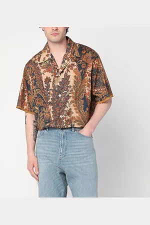 VALENTINO Camicia /marrone motivo Paisley