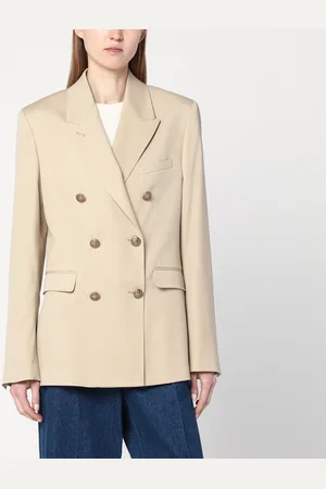Golden Goose Giacca doppiopetto color sabbia in lana