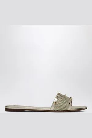 VALENTINO GARAVANI Sandali Roman Stud color platino