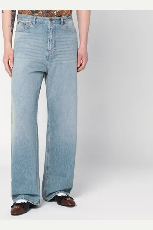 VALENTINO Jeans blu chiaro effetto slavato