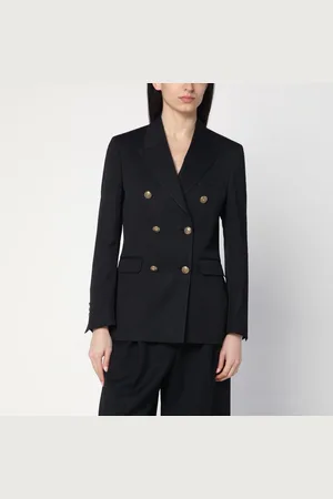 Golden Goose Giacca doppiopetto nera in lana