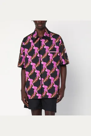 Gucci Camicia con stampa /viola in cotone