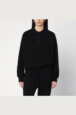 The Row Polo Corzas nera in cotone e cashmere