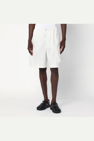 Gucci Short bianco in popeline di cotone