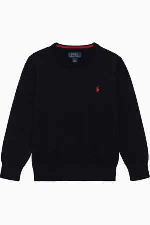 Ralph Lauren Maglia girocollo blu navy in cotone