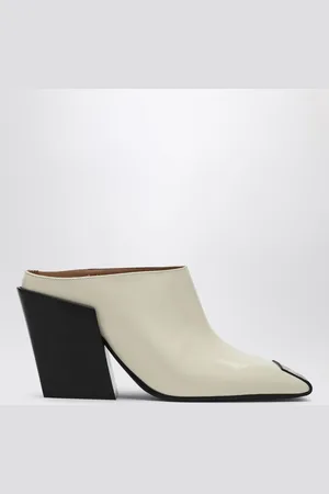 Bottega Veneta Mule Ventura con punta in pelle effetto pitone