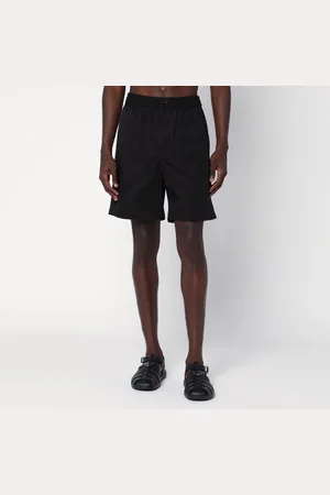 Ami Bermuda nero in twill tecnico di nylon e cotone