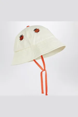 Mini Rodini Cappello bianco con coccinelle