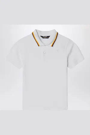 K-Way Polo Jude bianca in cotone piqué