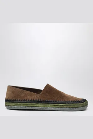 Loewe Slipper Rio in suede e rafia