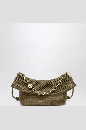 Loewe Borsa Ola media scura in rafia